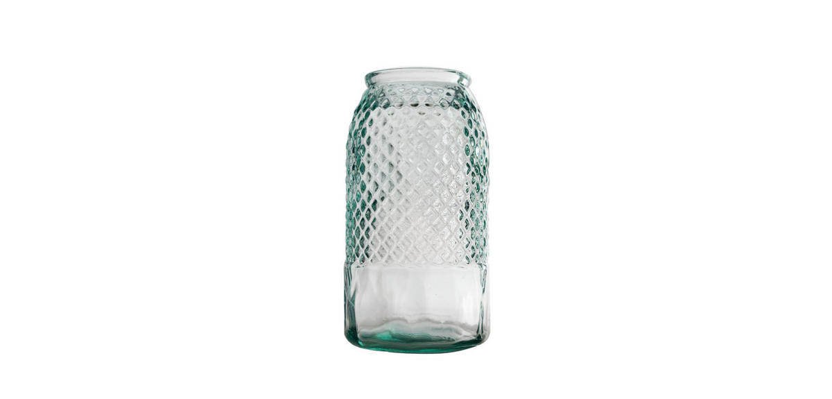 VÁZA  - világoszöld, Basics, Üveg (28cm)