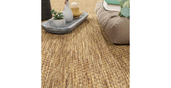 OUTDOORTEPPICH 160/220 cm Columbia Meliert Currygelb  - Currygelb, Design, Textil (160/220cm) - Novel