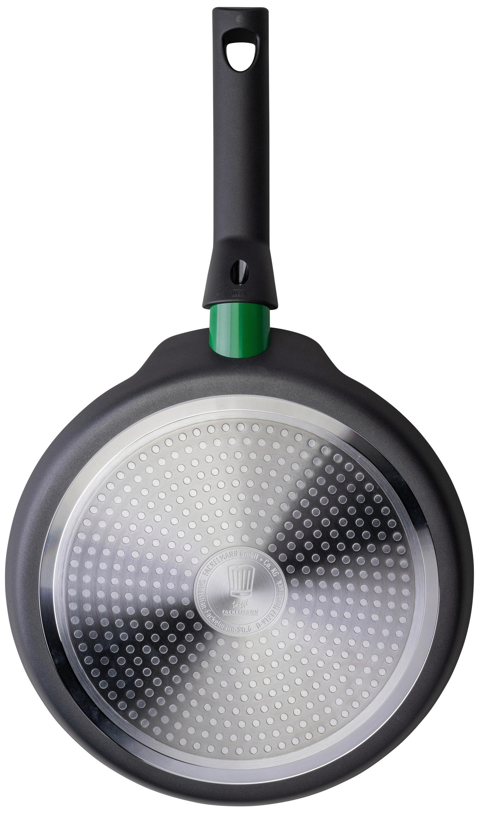 CREPESPFANNE 26 cm Keramikbeschichtung  - Schwarz/Grün, Basics, Metall (26cm) - Chefkoch+Fackelmann
