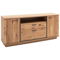 SIDEBOARD Anthrazit, Eichefarben  180/81/44 cm  - Eichefarben/Anthrazit, Konventionell, Holz/Holzwerkstoff (180/81/44cm) - Landscape