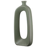 DEKOVASE  - Grün, Trend, Keramik (14/32,5/6cm) - Ambia Home