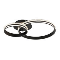 STROPNA LED-SVETILKA   40 W/5200 lm/4000 K/220-240 V/ - črna, Basics, kovina/umetna masa (70/50/13,5cm) - Ambiente