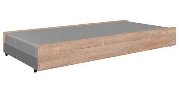 BETTKASTEN Weiß, Eichefarben - Eichefarben/Weiß, KONVENTIONELL, Holzwerkstoff (94/27/199cm) - Carryhome