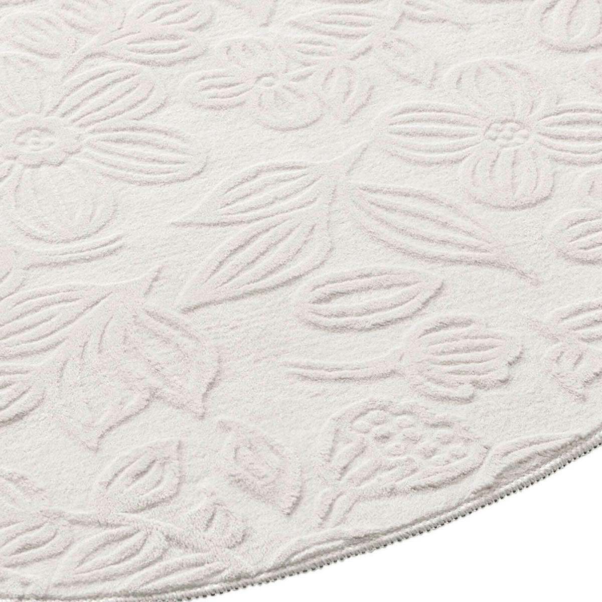 WEBTEPPICH 120 cm Stilo Creme rund  - Creme, Basics, Textil (120cm) - Novel