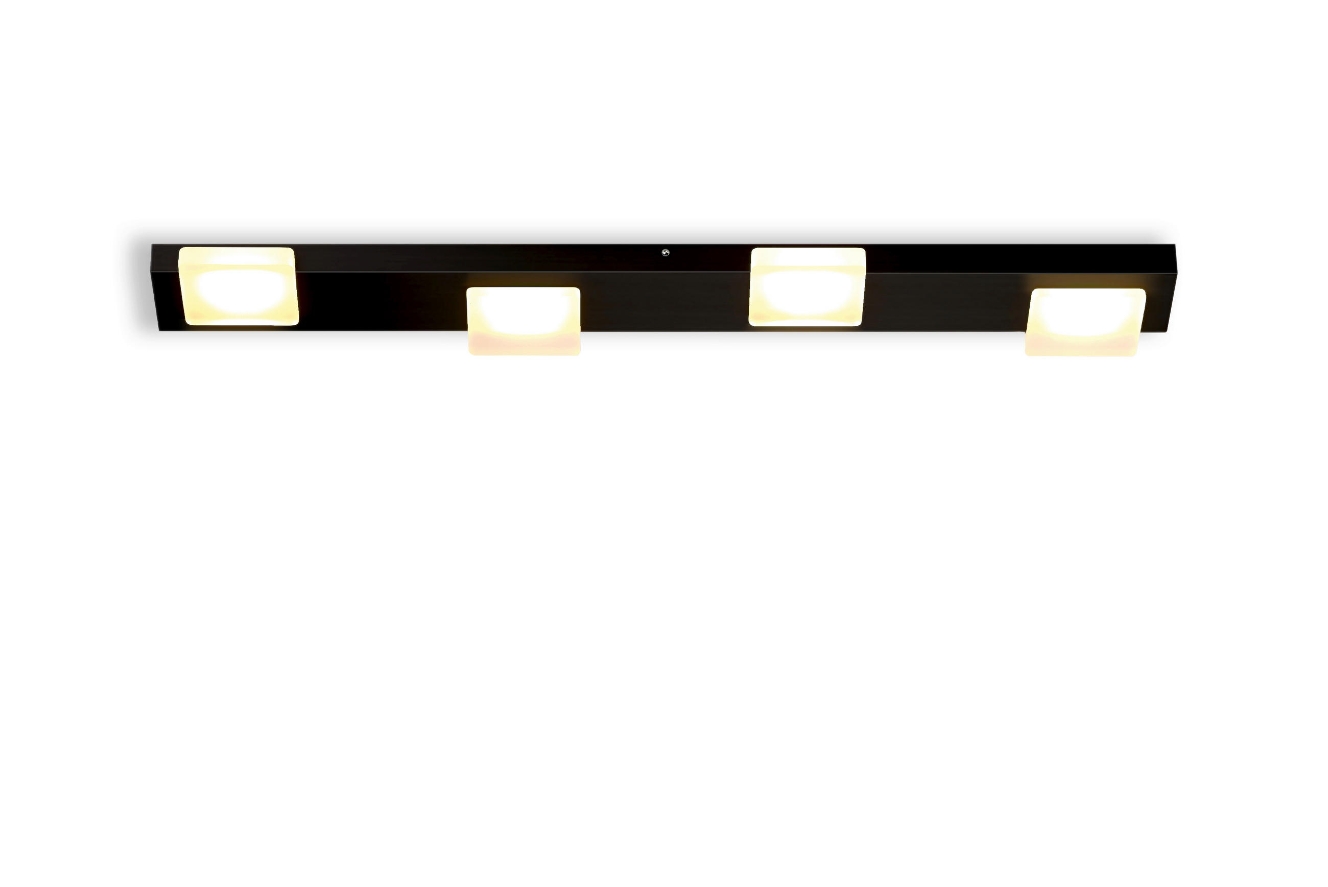 LED-DECKENLEUCHTE 72/12/3 cm   - Schwarz, Design, Metall (72/12/3cm) - BOPP