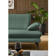 ECKSOFA in Echtleder Opal  195/308 cm  - Opal/Schwarz, Design, Leder/Metall (195/308cm) - Dieter Knoll