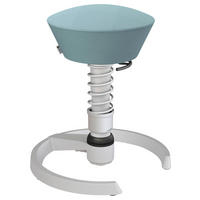 BÜROHOCKER 55/45,66/55 cm  - Pastellblau/Hellgrau, Basics, Textil/Metall (55/45,66/55cm) - Aeris