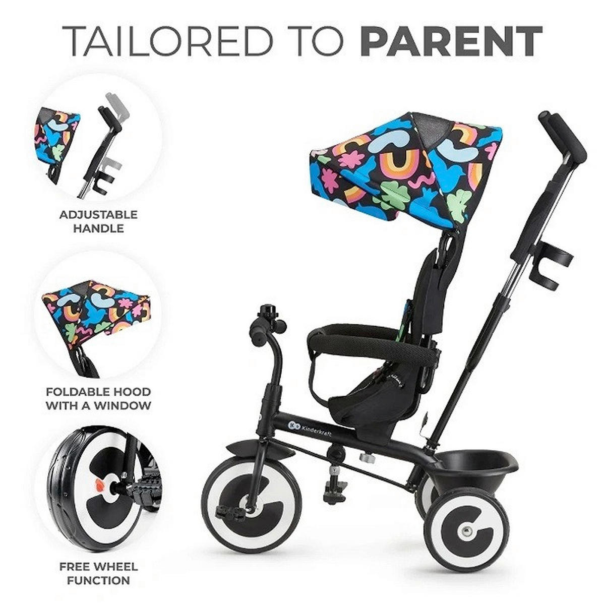 DREIRAD Aston  - Multicolor, Basics, Kunststoff/Metall (94/105/50cm) - kinderkraft