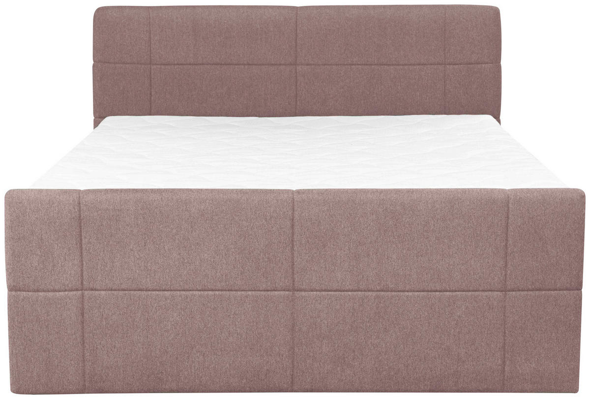 BOXSPRINGBETT 180/200 cm  in Altrosa  - Altrosa, KONVENTIONELL, Textil (180/200cm) - Carryhome