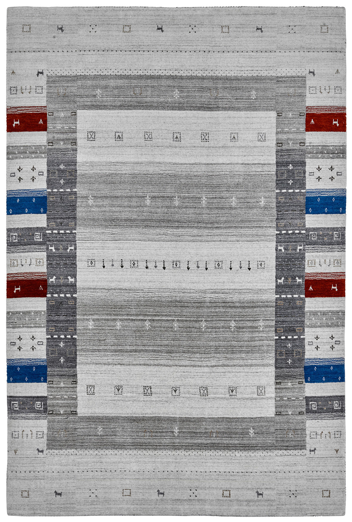 HANDWEBTEPPICH 120/170 cm Multicolor  - Multicolor, Basics, Textil (120/170cm) - Obsession
