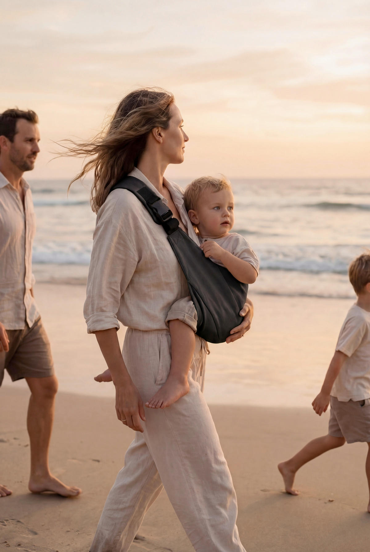 HÜFTTRAGE  - Schwarz, Basics, Textil - Fillikid