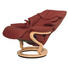 RELAXSESSEL Echtleder - Rot/Buchefarben, Design, Leder/Holz (77/102/84cm) - Himolla