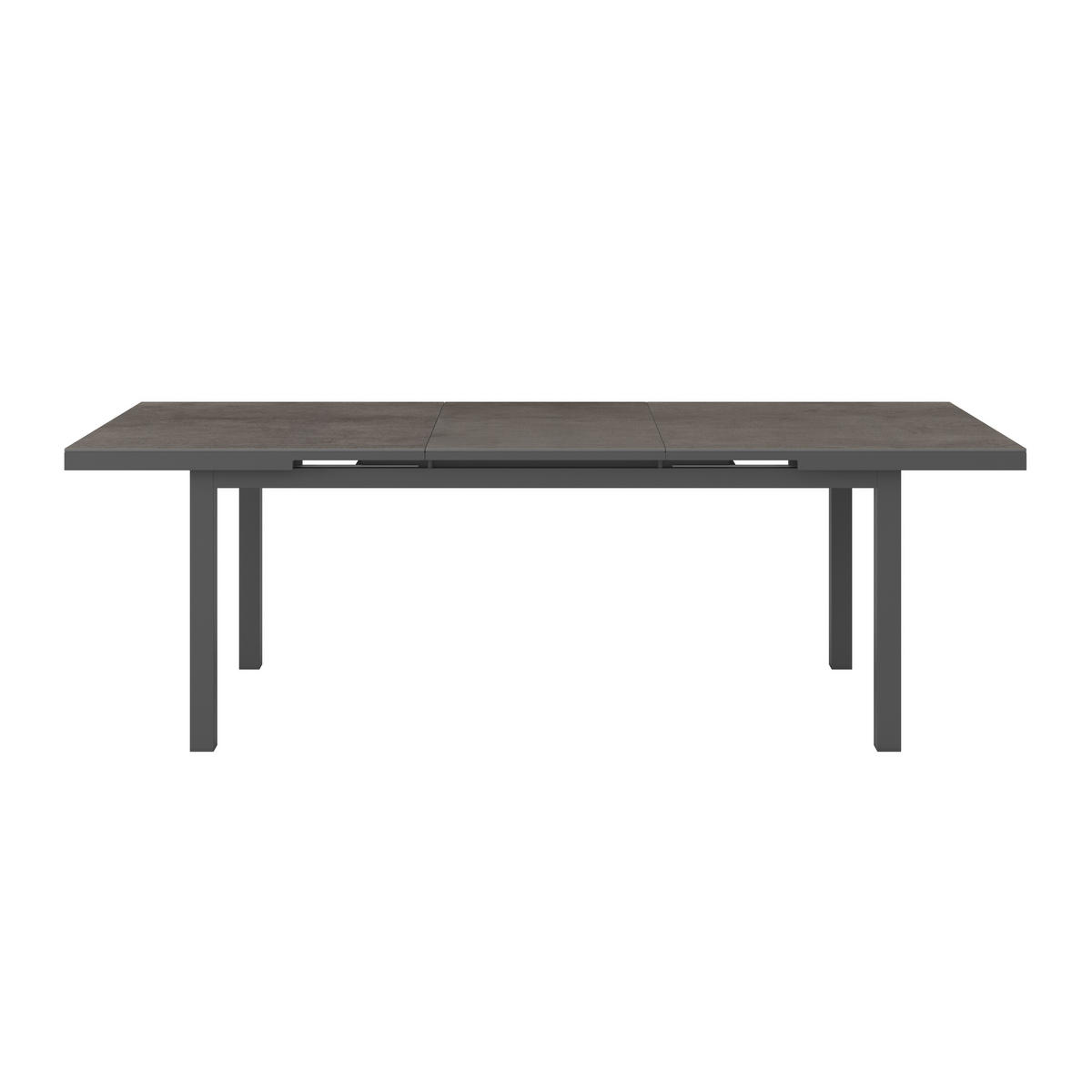 STOL VRTNI     antracit  metal, staklo  - antracit, Moderno, staklo/metal (180-240/75/100cm) - Ambia Garden