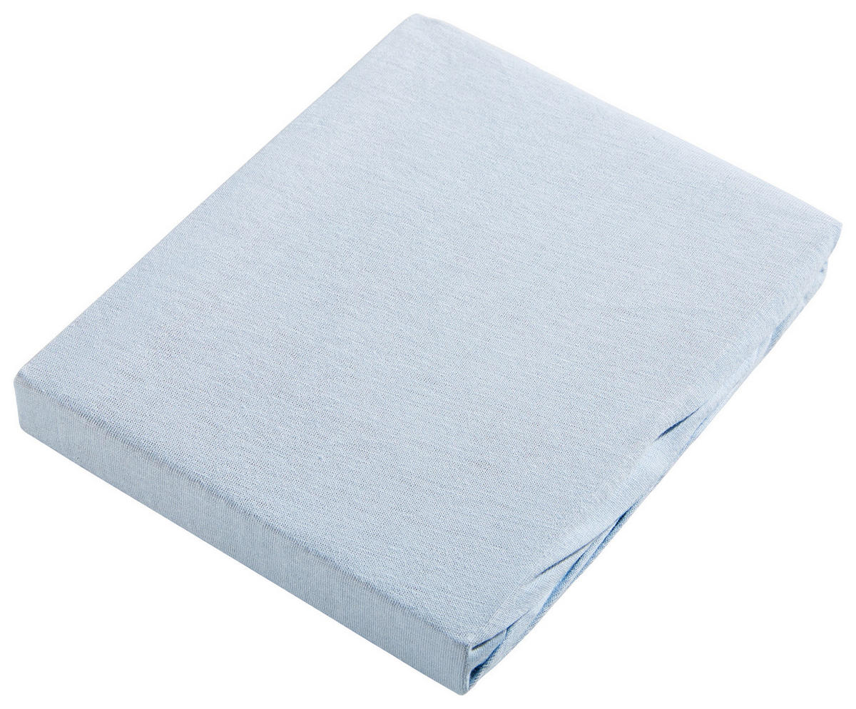 DĚTSKÉ ELASTICKÉ PROSTĚRADLO 40/90 cm  - světle modrá, Basics, textil (40/90cm) - My Baby Lou