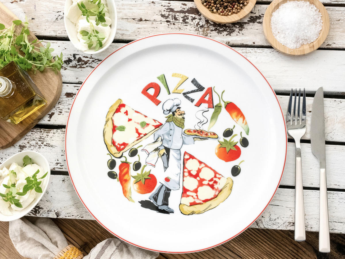 PIZZATALLRIK Milano Luigi  30 cm   - multicolor, Basics, keramik (30cm) - Creatable