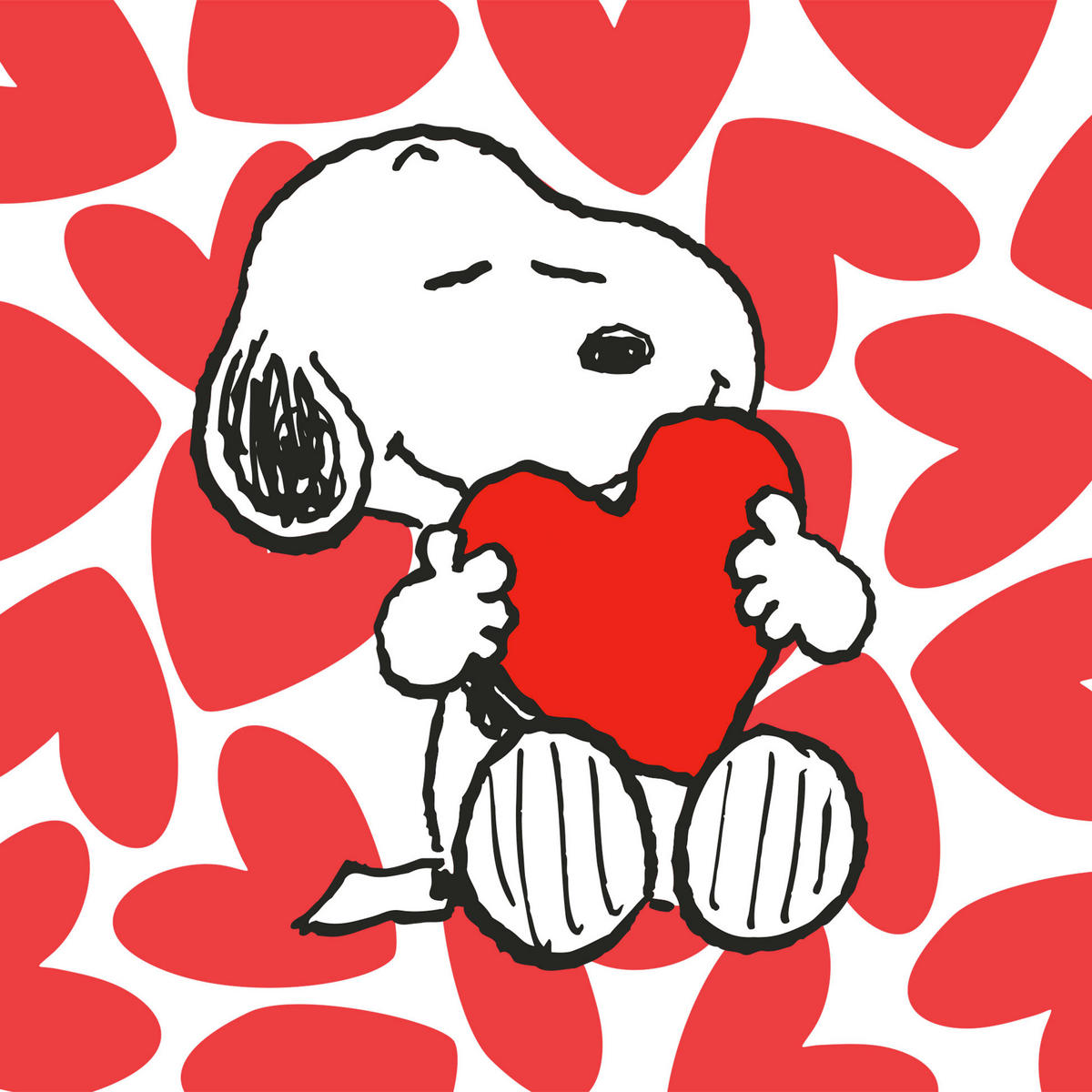 SERVIETTE  16,5/16,5 cm   - Rot, Trend, Papier (16,5/16,5cm)