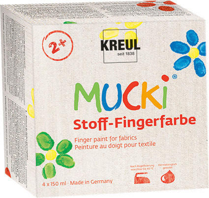 ACRYLFARBE - Blau/Gelb, KONVENTIONELL (14/6,5/14cm)