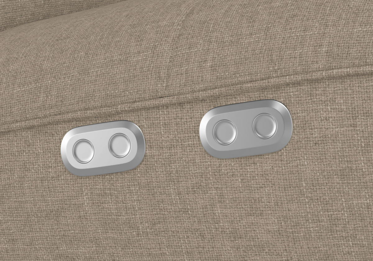 RELAXAČNÉ KRESLO, textil, taupe - strieborná/taupe, Basics, kov/textil (80/109/98cm) - Sit & More