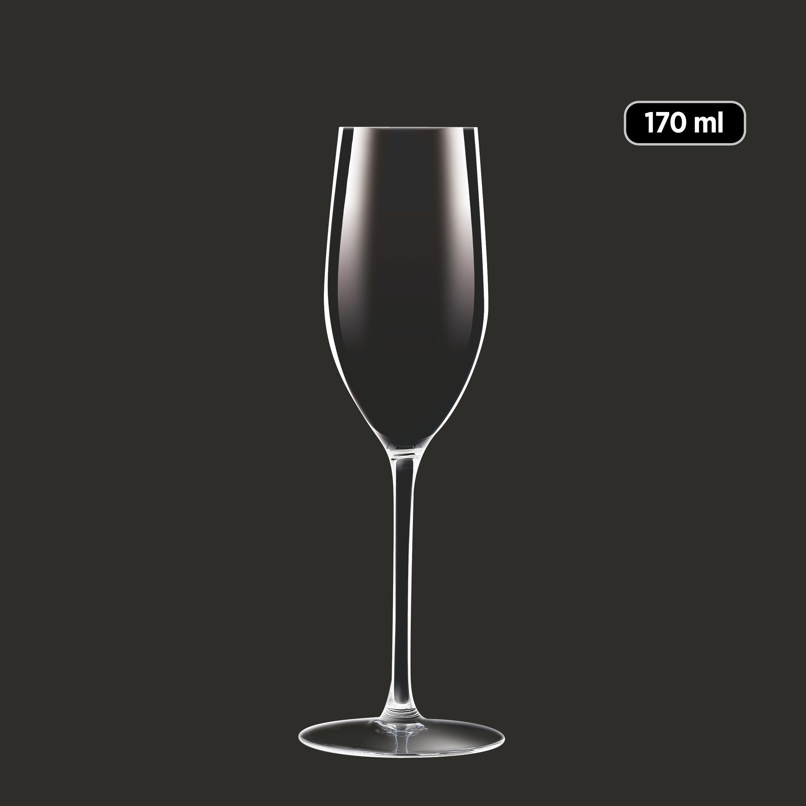 SEKTGLAS 170 ml  - Transparent, Basics, Glas (30,5/23,5/25cm) - Mäser