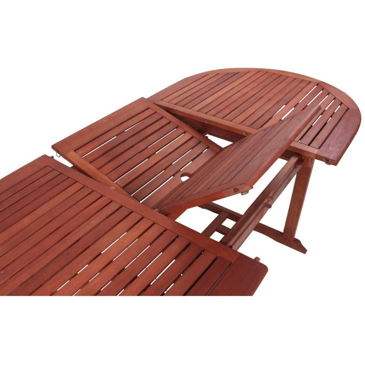 GARTENTISCHGRUPPE Eukalyptusholz Hartholz  - Braun, Basics, Holz - Gardenson
