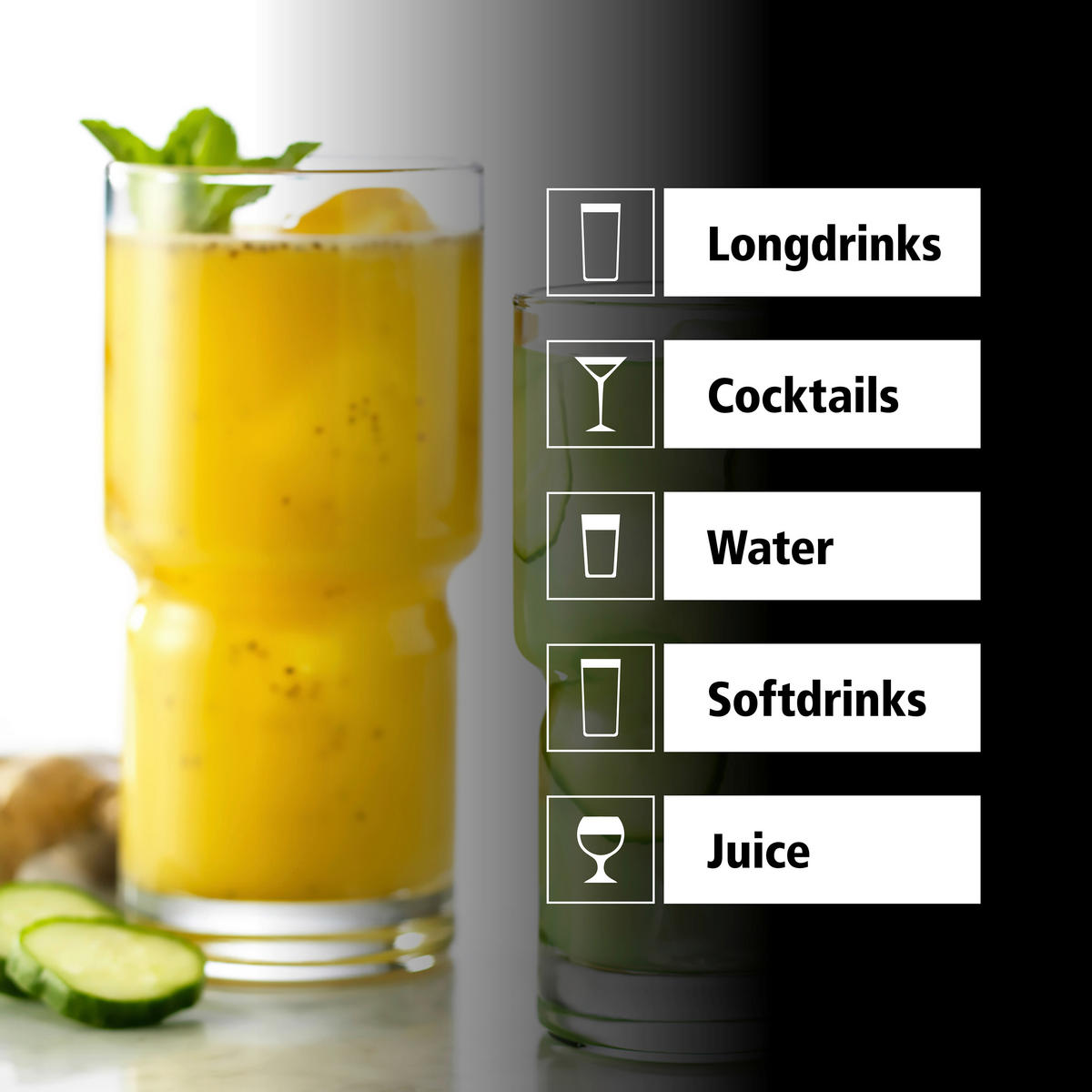 GLÄSERSET NEWTON  12-teilig  - Klar, Basics, Glas (8/16,5cm)