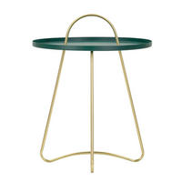 COUCHTISCH Grün, Goldfarben  - Goldfarben/Grün, Basics, Metall (45/59/45cm)