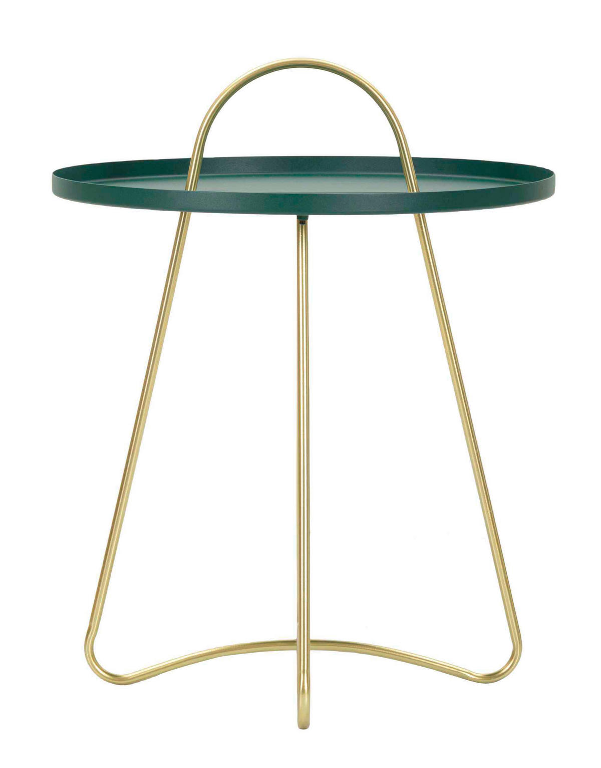 COUCHTISCH Grün, Goldfarben  - Goldfarben/Grün, Basics, Metall (45/59/45cm)