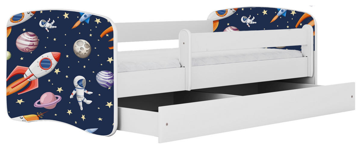 KINDER-/JUNIORBETT - Birkefarben/Weiß, MODERN, Holz/Holzwerkstoff (80/160cm) - MID.YOU