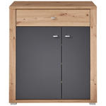 SCHUHSCHRANK 86/103/38 cm  - Chromfarben/Silberfarben, Design, Holzwerkstoff/Kunststoff (86/103/38cm) - Xora