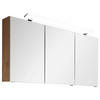 SPIEGELSCHRANK 120/68,7/15 cm  - Chromfarben/Eichefarben, Design, Glas/Holzwerkstoff (120/68,7/15cm) - Novel