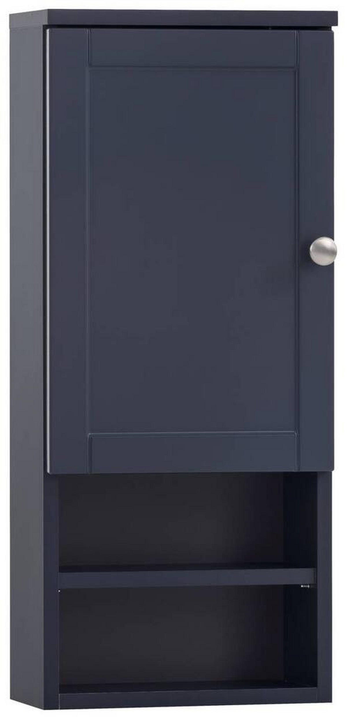 HÄNGESCHRANK 30,3/70/16 cm  - Dunkelblau/Nickelfarben, Basics, Holzwerkstoff/Metall (30,3/70/16cm) - Stylife