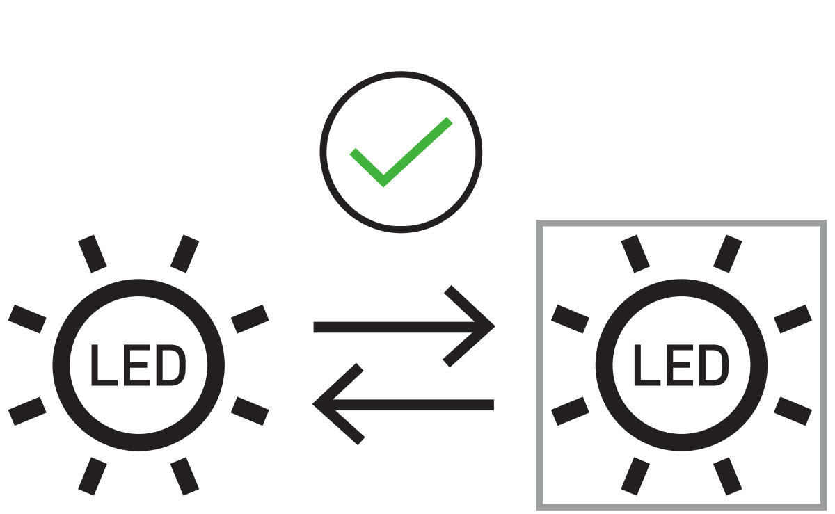 LED-DECKENLEUCHTE     - Konventionell (37,5/20/10cm)
