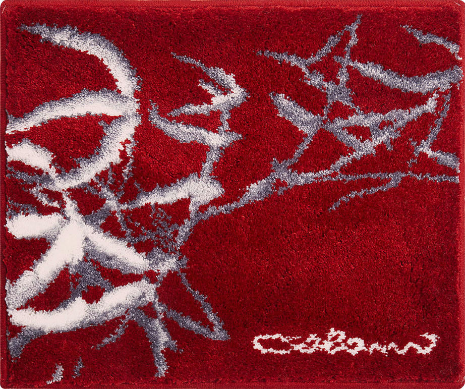 BADTEPPICH Colani 23 Rot 50/60 cm  - Rot, Basics, Kunststoff/Textil (50/60cm) - Grund