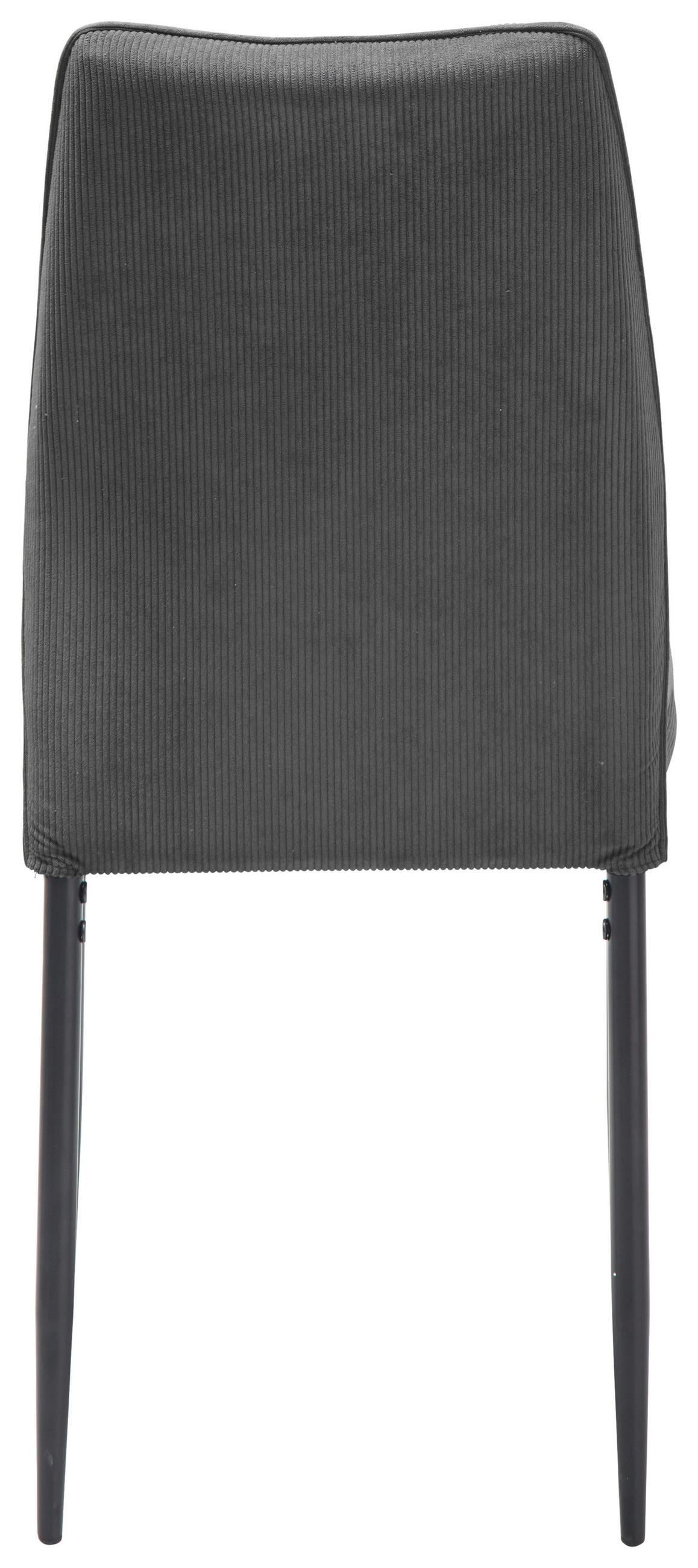 STUHL  in Eisen Cord Metall, Textil  - Schwarz/Grau, LIFESTYLE, Textil/Metall (44/96/58cm) - Livetastic