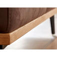 ECKSOFA in Webstoff Braun  226/282 cm  - Schwarz/Braun, Natur, Holz/Textil (226/282cm) - Novel