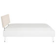 BETT 140/200 cm  in Weiß  - Weiß, Design, Holzwerkstoff/Textil (140/200cm) - Carryhome