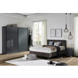 BOXSPRINGBETT 160/200 cm  in Graubraun  - Graubraun/Schwarz, Design, Kunststoff/Textil (160/200cm) - Hom`in