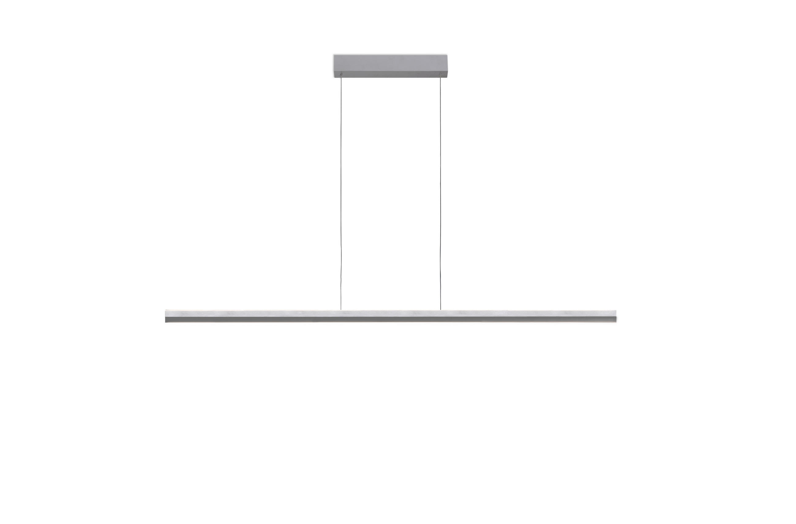LED-HÄNGELEUCHTE 150/3,5/150 cm  - Alufarben, Design, Metall (150/3,5/150cm) - BOPP
