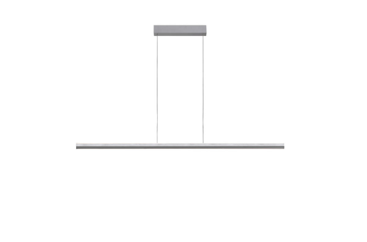 LED-HÄNGELEUCHTE 150/3,5/150 cm  - Alufarben, Design, Metall (150/3,5/150cm) - BOPP