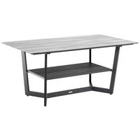 GARTENTISCH 150/85/65 cm Metall, Kunststoff rechteckig  - Anthrazit/Grau, Design, Kunststoff/Metall (150/85/65cm) - Amatio