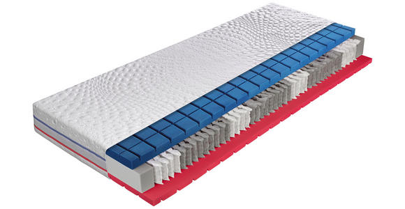 TASCHENFEDERKERNMATRATZE 90/200 cm - Weiß, Basics, Textil (90/200cm) - Dieter Knoll