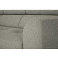 ECKSOFA in Struktur Greige 205/280 cm - Greige/Schwarz, Design, Textil/Metall (205/280cm) - Xora