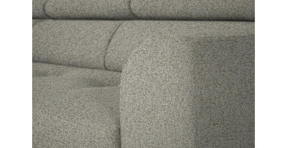 ECKSOFA in Struktur Greige 205/280 cm - Greige/Schwarz, Design, Textil/Metall (205/280cm) - Xora