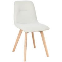 STUHL in Holz, Textil Eichefarben, Hellgrau  - Eichefarben/Hellgrau, MODERN, Holz/Textil (45/88/54cm) - Stylife