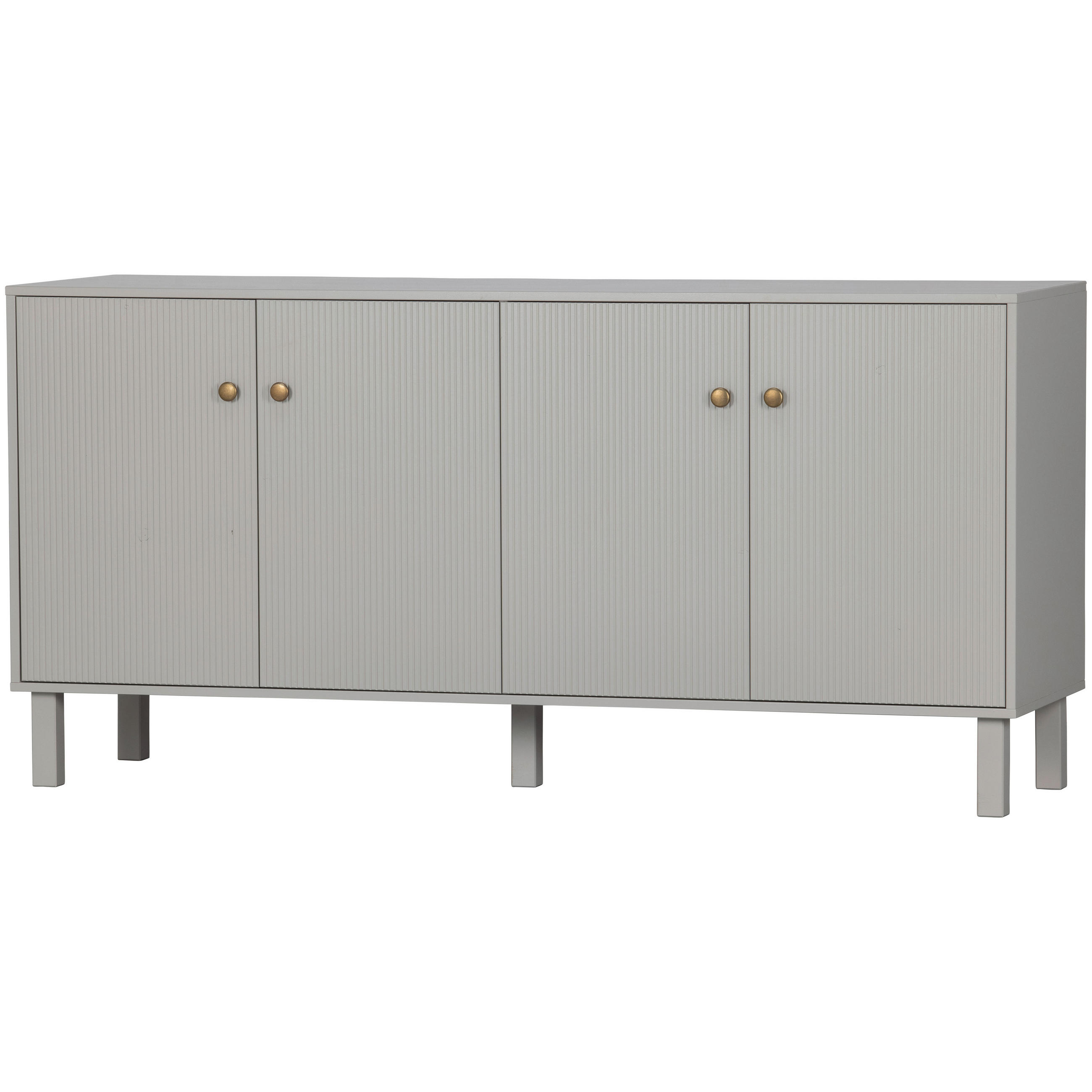 KOMMODE Madu  in 160/78/46 cm  - Goldfarben/Hellgrau, Design, Holz/Metall (160/78/46cm) - Livetastic