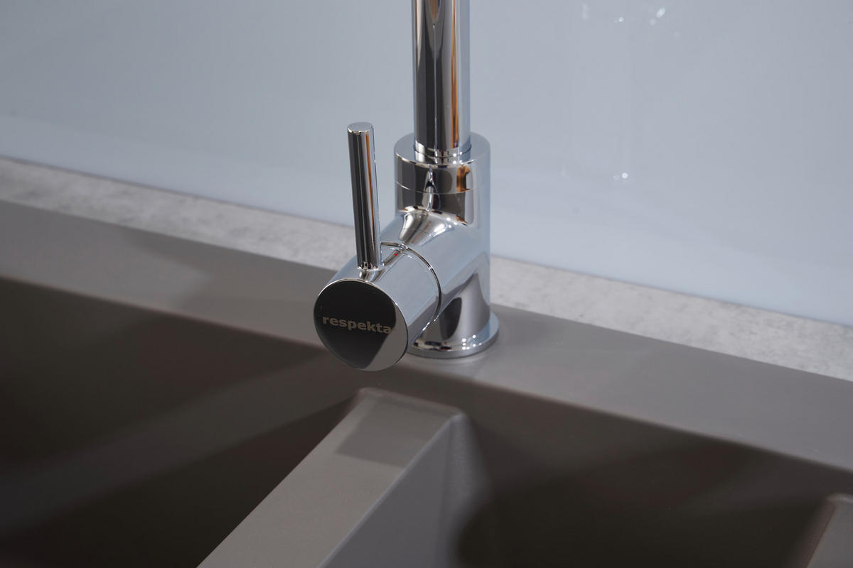 SPÜLE 1712DENVER100X50G  - Grau, Trend, Glas/Kunststoff (100/20/50cm) - Respekta