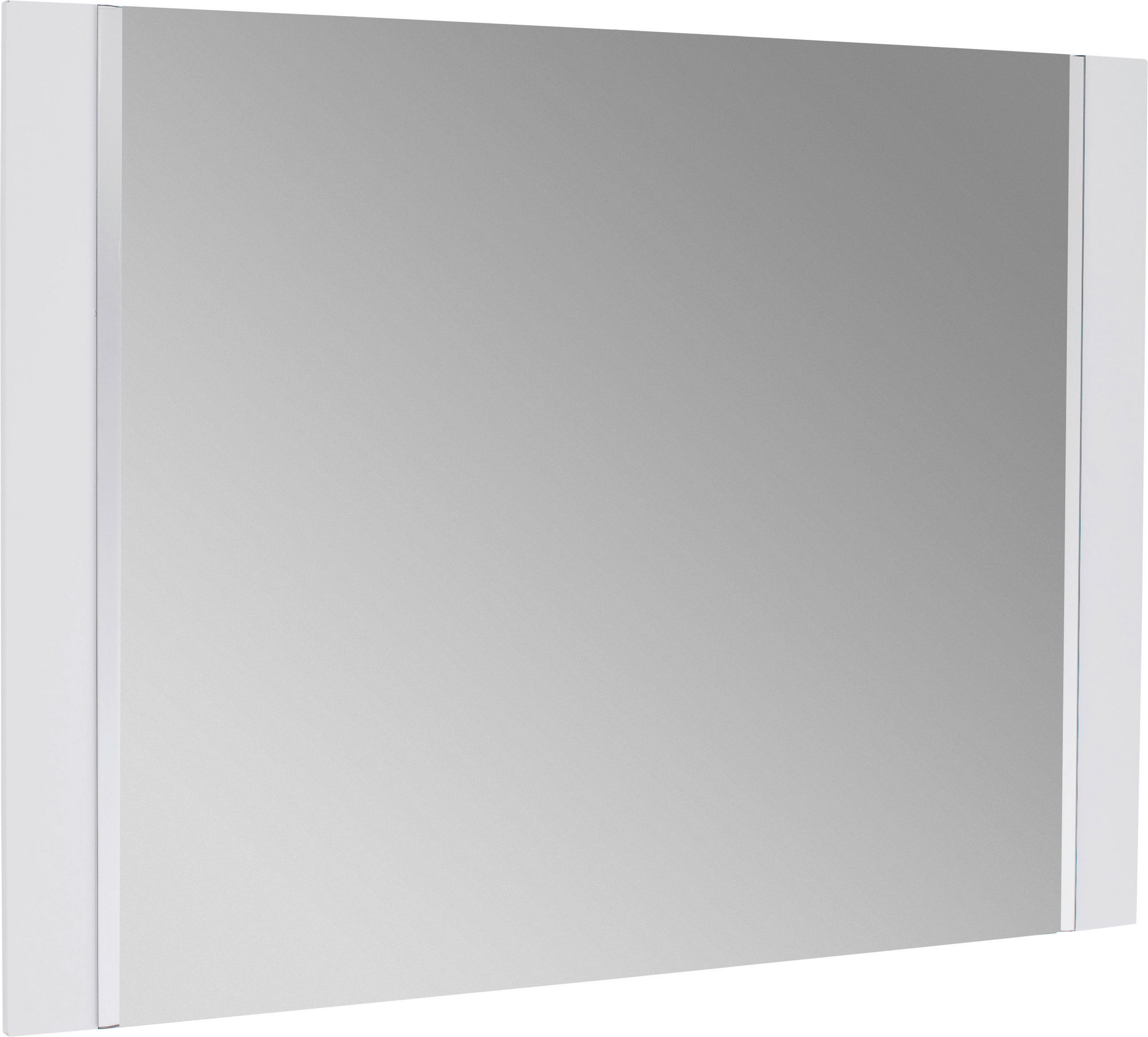 OGLINDĂ DE PERETE 90/68/2 cm    - alb, Design, sticlă/material pe bază de lemn (90/68/2cm) - Novel