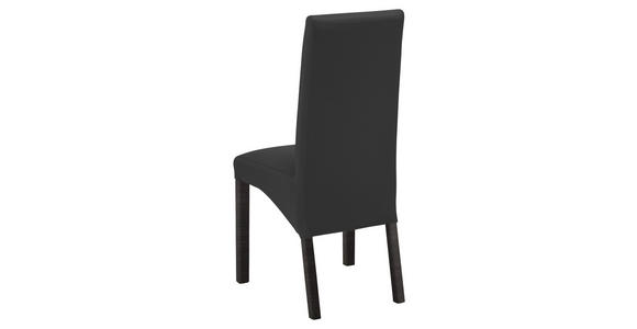 STUHL Lederlook Anthrazit, Buche Kolonial - Anthrazit/Buche Kolonial, KONVENTIONELL, Holz/Textil (47/102/57cm) - Carryhome