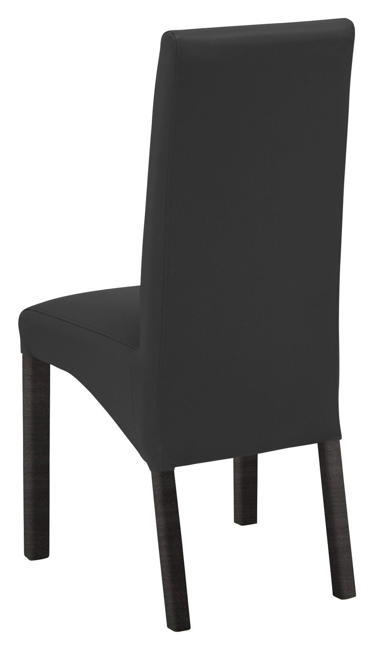 STUHL Lederlook Anthrazit, Buche Kolonial  - Anthrazit/Buche Kolonial, KONVENTIONELL, Holz/Textil (47/102/57cm) - Carryhome