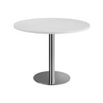 KONFERENZTISCH 100/100/75,5 cm  - Chromfarben/Grau, KONVENTIONELL, Holzwerkstoff/Metall (100/100/75,5cm) - Venda